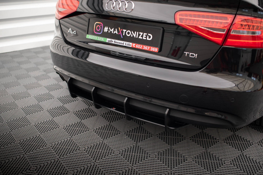 MAXTON DESIGN STREET PRO REAR DIFFUSER AUDI A4 B8 FACELIFT