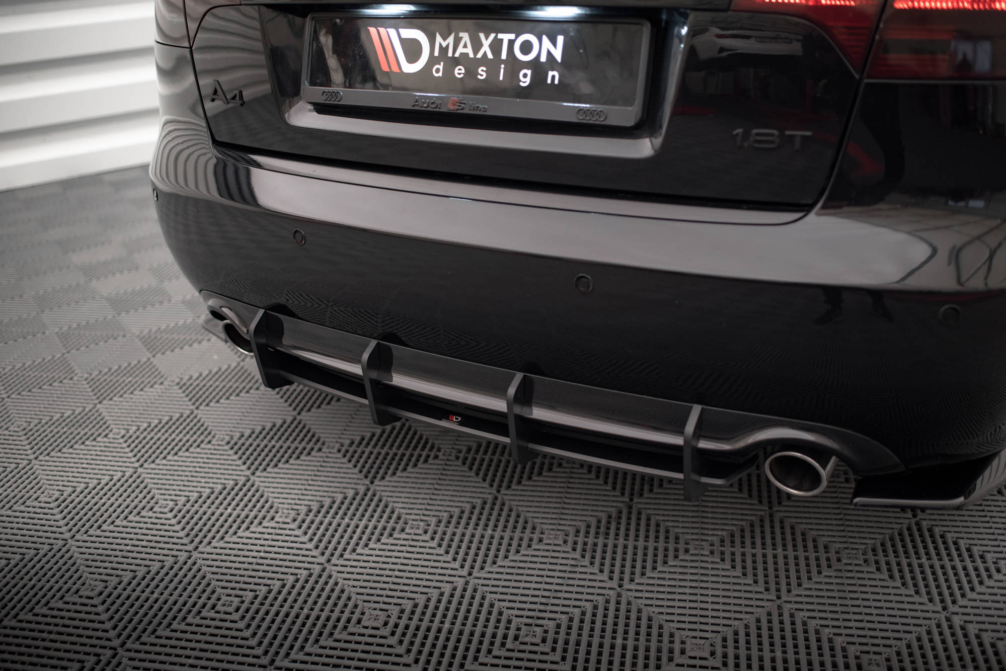 07 A4 Rear Window Diffuser MAXTON DESIGN STREET PRO REAR DIFFUSER AUDI A4 S-LINE B7 – New German ...