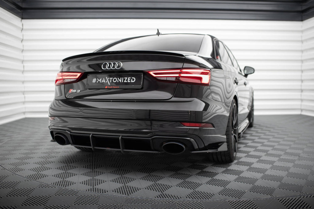 MAXTON DESIGN STREET PRO REAR DIFFUSER AUDI RS3 SEDAN 8V FACELIFT