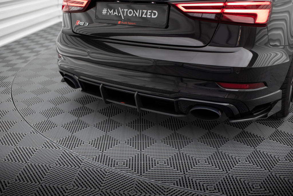 MAXTON DESIGN STREET PRO REAR DIFFUSER AUDI RS3 SEDAN 8V FACELIFT