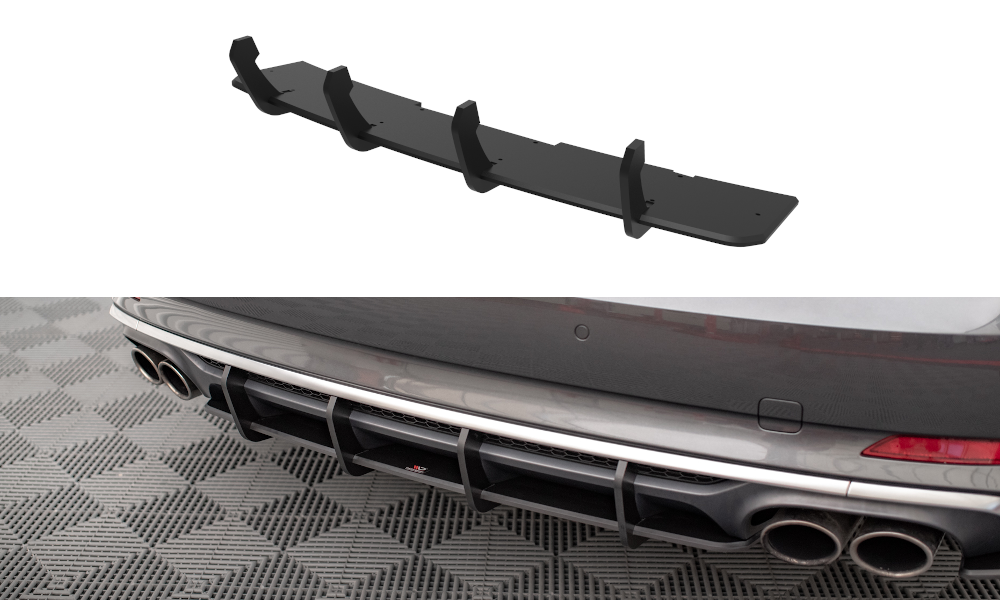 MAXTON DESIGN STREET PRO REAR DIFFUSER AUDI S5 COUPE / SPORTBACK F5