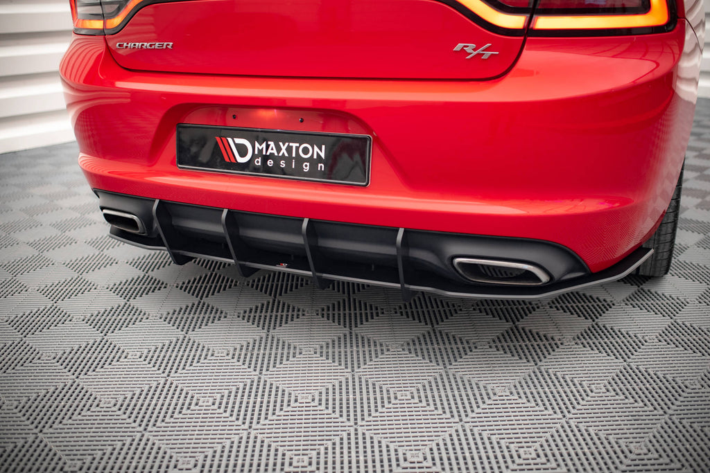 MAXTON DESIGN STREET PRO REAR DIFFUSER DODGE CHARGER RT MK7 FACELIFT