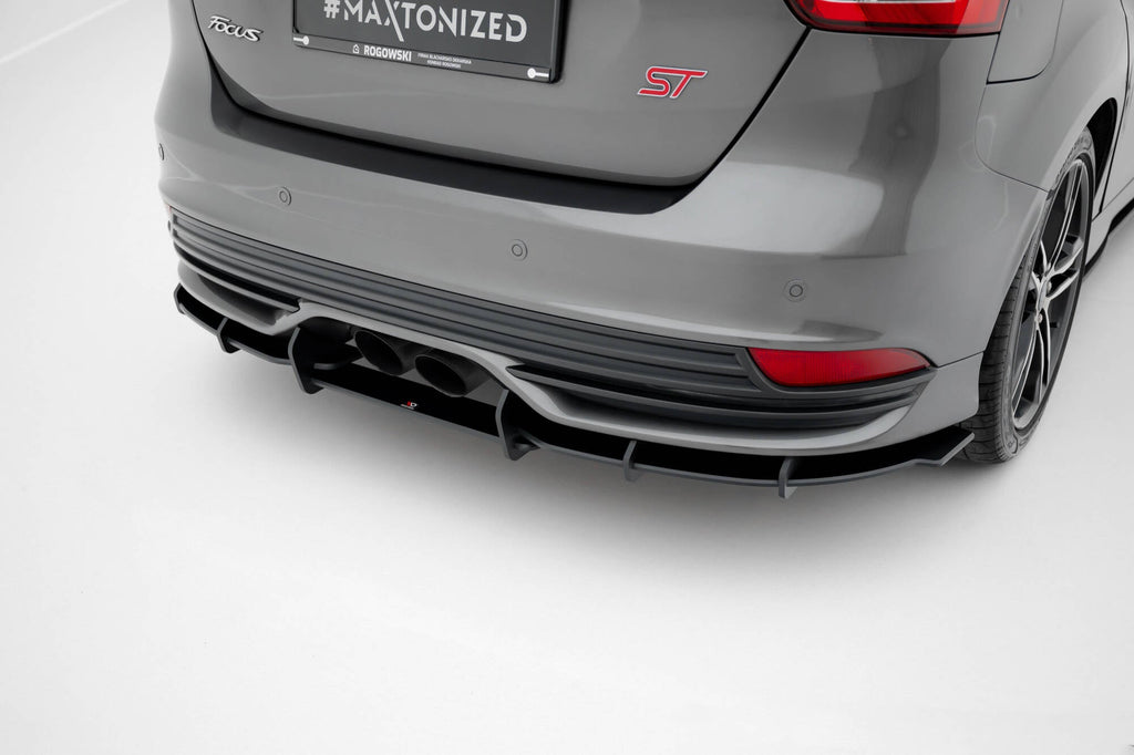 MAXTON DESIGN Street Pro Rear Diffuser Ford Focus ST Mk3 Facelift