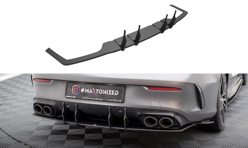 MAXTON DESIGN STREET PRO REAR DIFFUSER MERCEDES-AMG C43 COUPE C205 FACELIFT