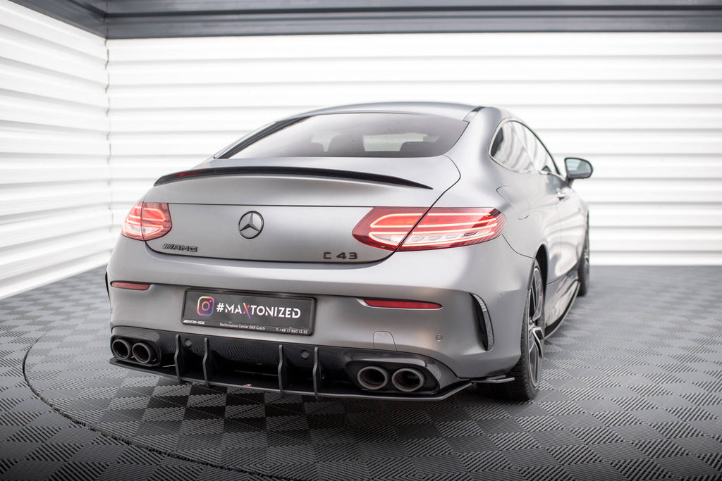 MAXTON DESIGN STREET PRO REAR DIFFUSER MERCEDES-AMG C43 COUPE C205 FACELIFT