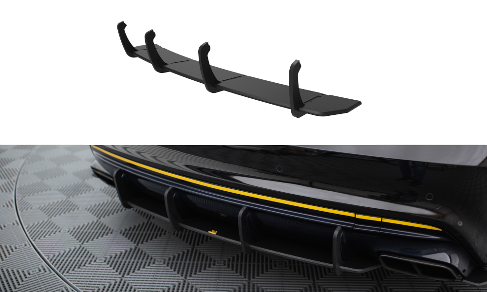 MAXTON DESIGN STREET PRO REAR DIFFUSER MERCEDES-AMG CLA 45 C117 FACELIFT