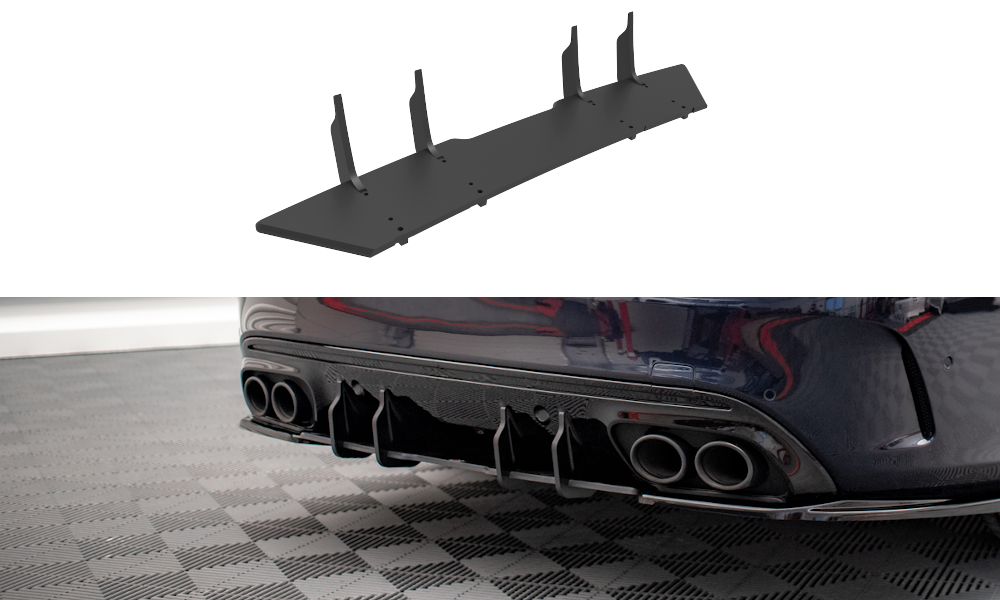 MAXTON DESIGN STREET PRO REAR DIFFUSER MERCEDES-BENZ C 43 SEDAN W205 FACELIFT