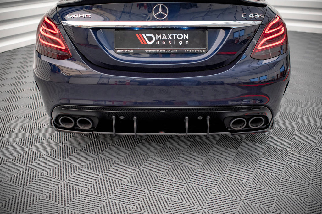 MAXTON DESIGN STREET PRO REAR DIFFUSER MERCEDES-BENZ C 43 SEDAN W205 FACELIFT