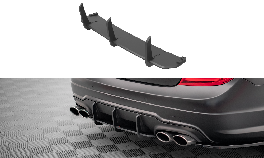 MAXTON DESIGN STREET PRO REAR DIFFUSER MERCEDES-BENZ C COUPE AMG-LINE C204