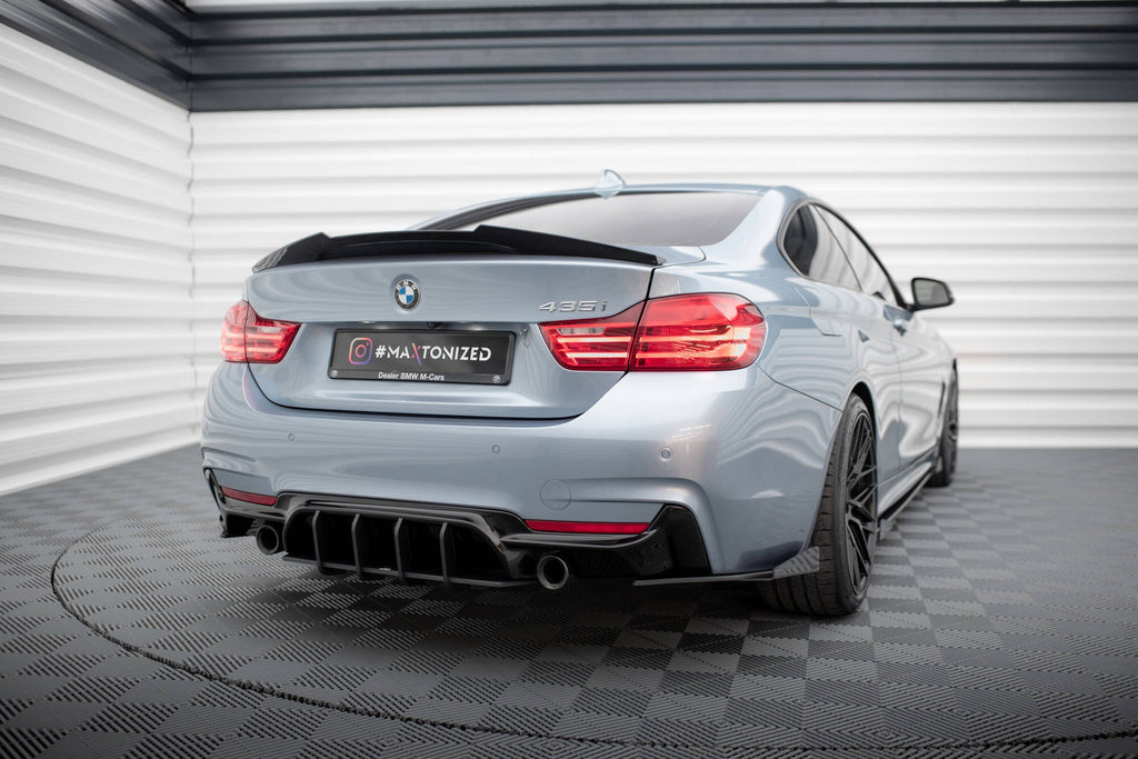 MAXTON DESIGN Street Pro Rear Diffuser V.1 BMW 435 Coupe M-Pack F32 (set for Maxton valance only)