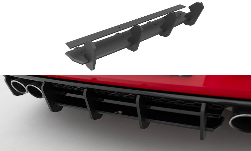 MAXTON DESIGN RACING DURABILITY REAR DIFFUSER VW GOLF 7 R FACELIFT