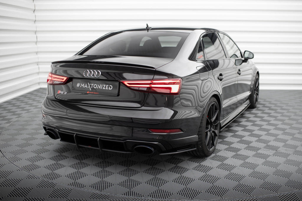 MAXTON DESIGN STREET PRO REAR SIDE SPLITTERS AUDI RS3 SEDAN 8V FACELIFT