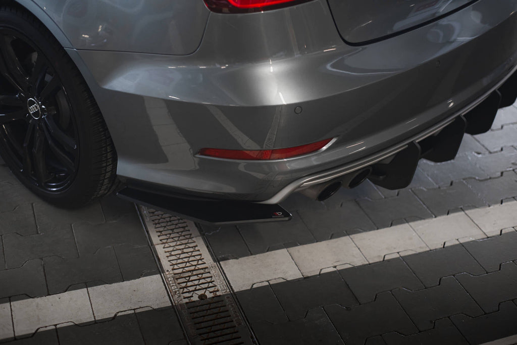 MAXTON DESIGN Street Pro Rear Side Splitters Audi S3 Sedan 8V