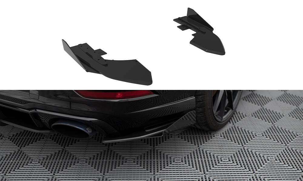 MAXTON DESIGN STREET PRO REAR SIDE SPLITTERS + FLAPS AUDI RS3 SEDAN 8V FACELIFT