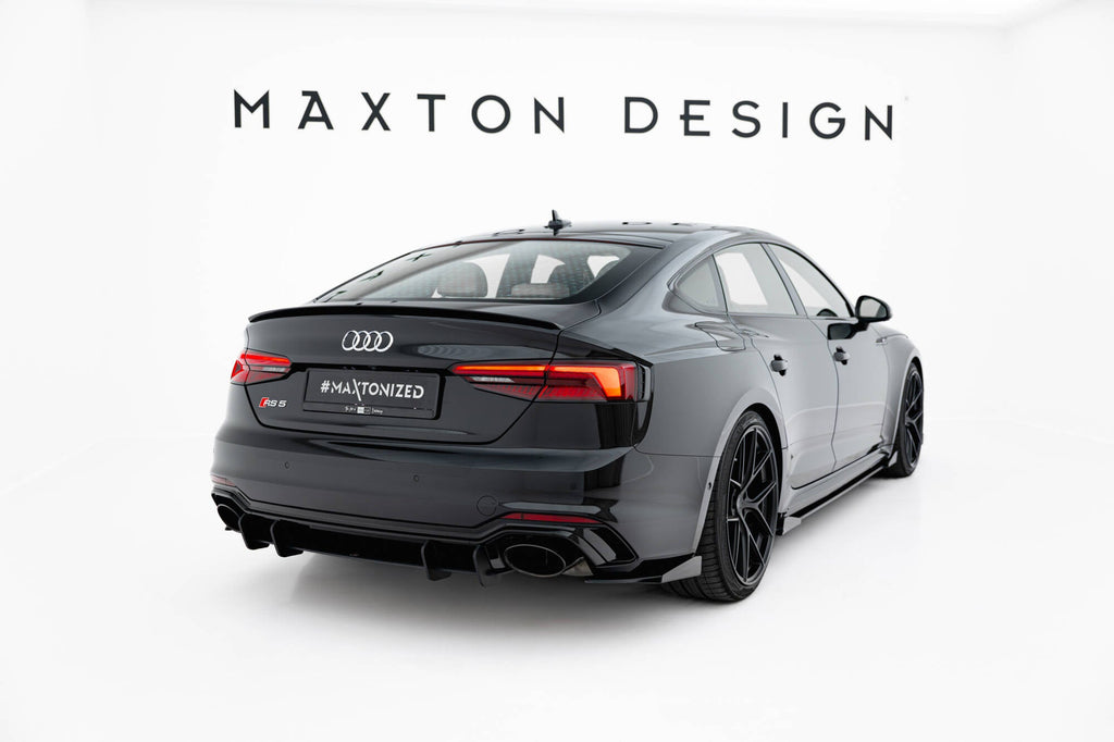 MAXTON DESIGN Street Pro Rear Side Splitters + Flaps Audi RS5 Sportback F5