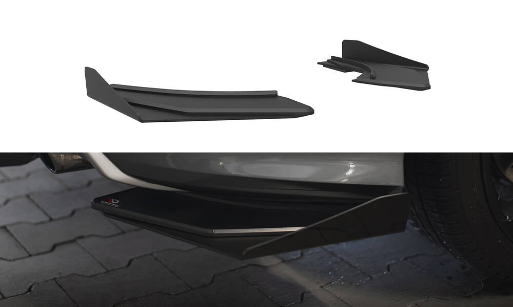 MAXTON DESIGN Street Pro Rear Side Splitters + Flaps Audi S3 Sedan 8V