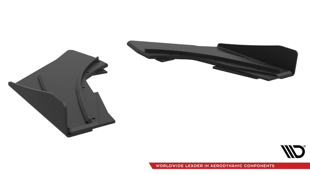 MAXTON DESIGN Street Pro Rear Side Splitters + Flaps Audi S3 Sedan 8V