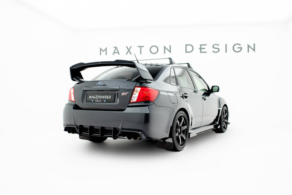 MAXTON DESIGN Street Pro Rear Side Splitters + Flaps Subaru Impreza WRX STI Mk3 Facelift
