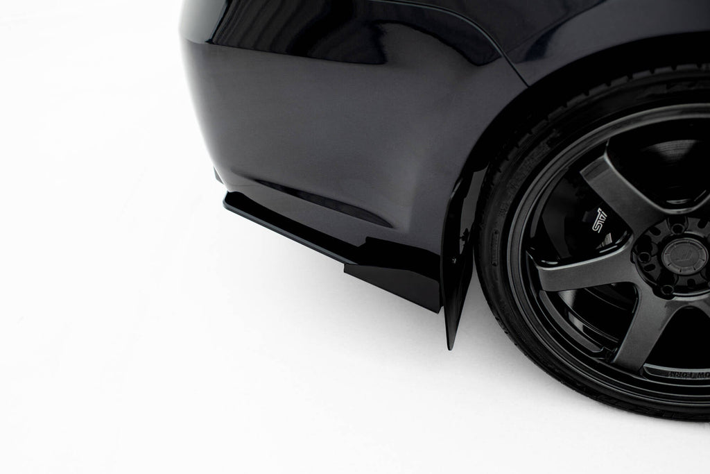 MAXTON DESIGN Street Pro Rear Side Splitters + Flaps Subaru Impreza WRX STI Mk3 Facelift
