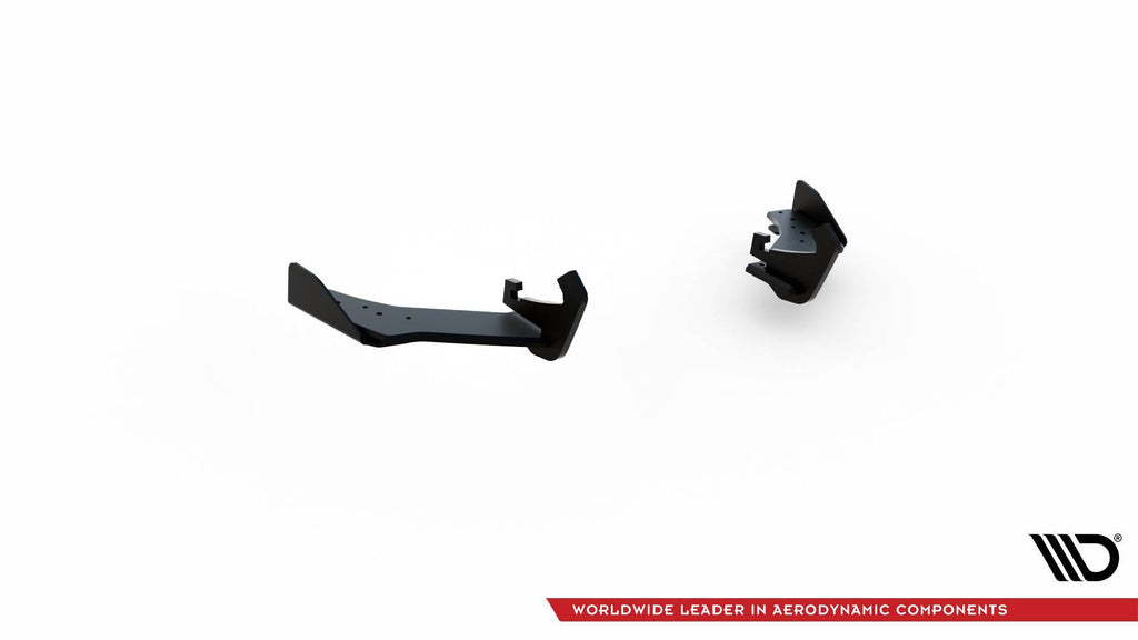 MAXTON DESIGN RACING DURABILITY REAR SIDE SPLITTERS + FLAPS VW GOLF 7 R FACELIFT