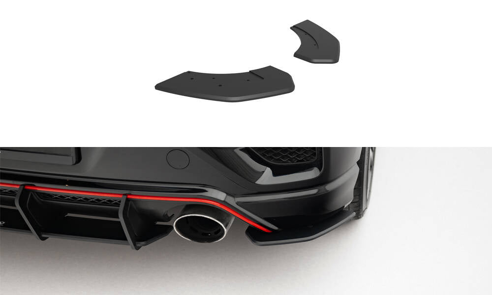 MAXTON DESIGN Street Pro Rear Side Splitters Hyundai Veloster N Mk2