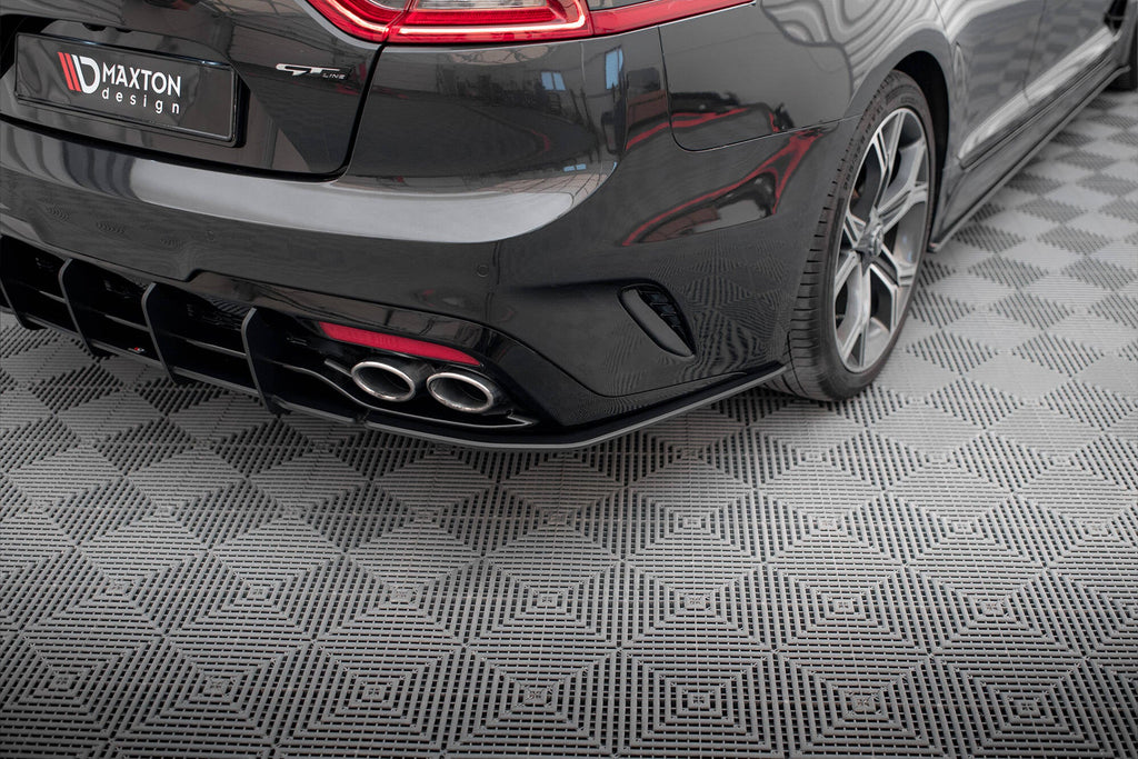 MAXTON DESIGN Street Pro Rear Side Splitters Kia Stinger GT / GT-Line Mk1