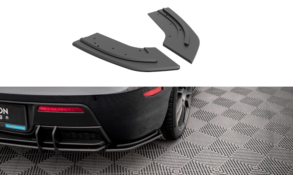 MAXTON DESIGN Street Pro Rear Side Splitters Mazda 3 MPS Mk1 US-Spec Version