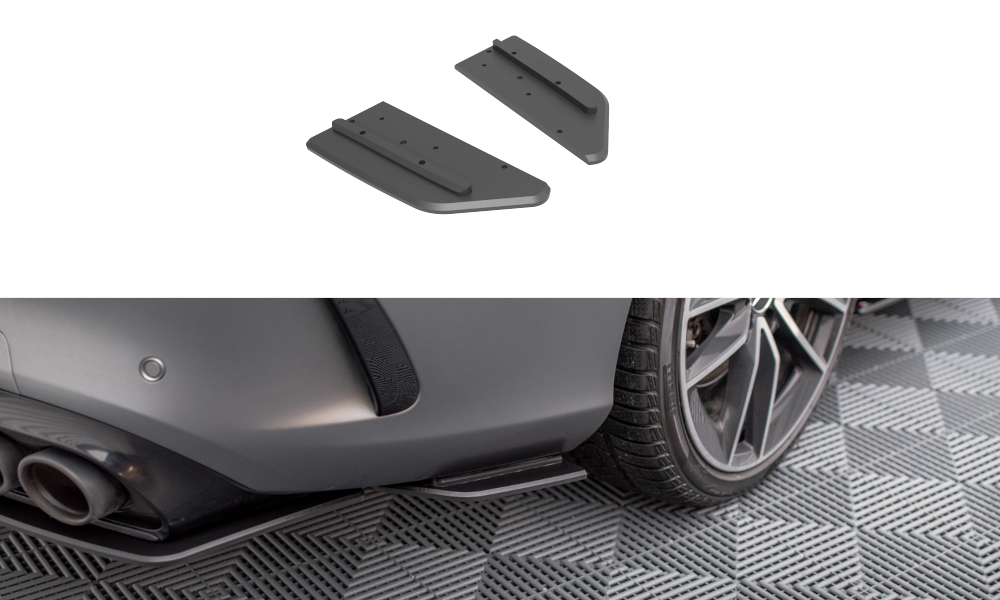 MAXTON DESIGN STREET PRO REAR SIDE SPLITTERS MERCEDES-AMG C43 COUPE C205 FACELIFT