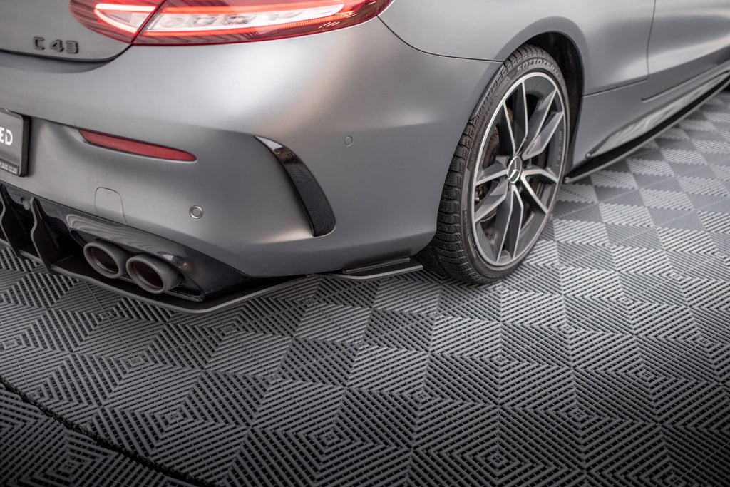 MAXTON DESIGN STREET PRO REAR SIDE SPLITTERS MERCEDES-AMG C43 COUPE C205 FACELIFT