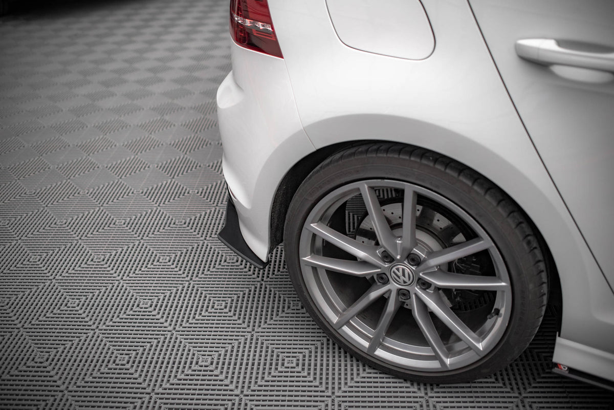MAXTON DESIGN STREET PRO REAR SIDE SPLITTERS VOLKSWAGEN GOLF R MK7 ...