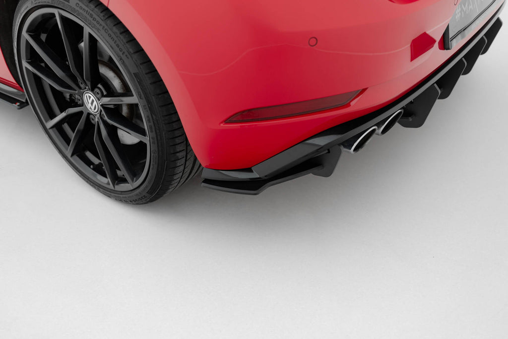 MAXTON DESIGN RACING DURABILITY REAR SIDE SPLITTERS VW GOLF 7 R FACELIFT