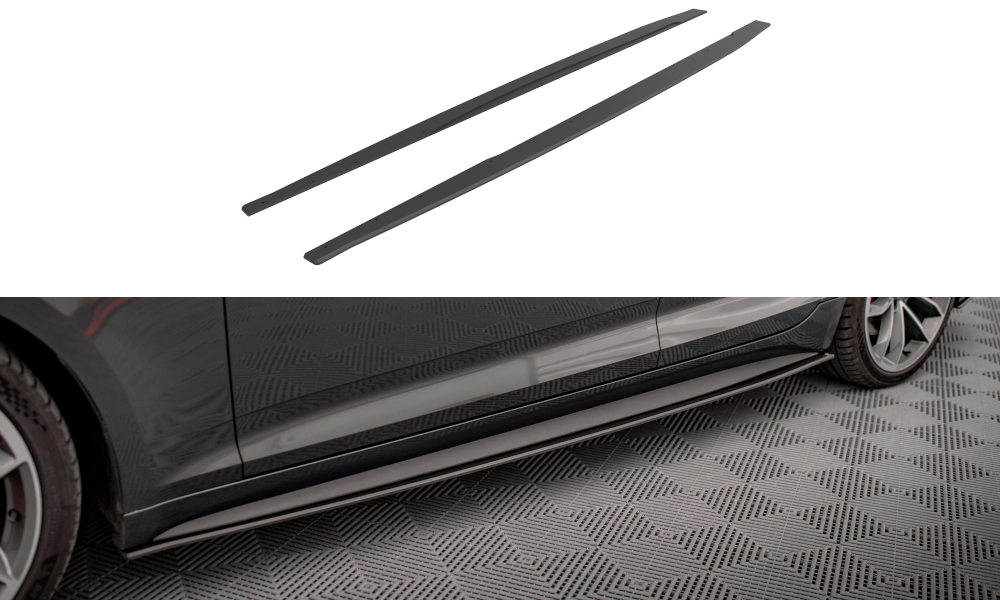 MAXTON DESIGN STREET PRO SIDE SKIRTS DIFFUSERS AUDI A5 S-LINE / S5 SPORTBACK F5