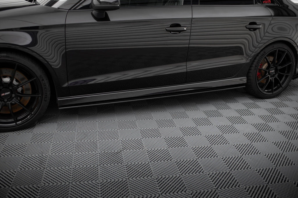 MAXTON DESIGN STREET PRO SIDE SKIRTS DIFFUSERS AUDI RS3 SEDAN 8V FACELIFT