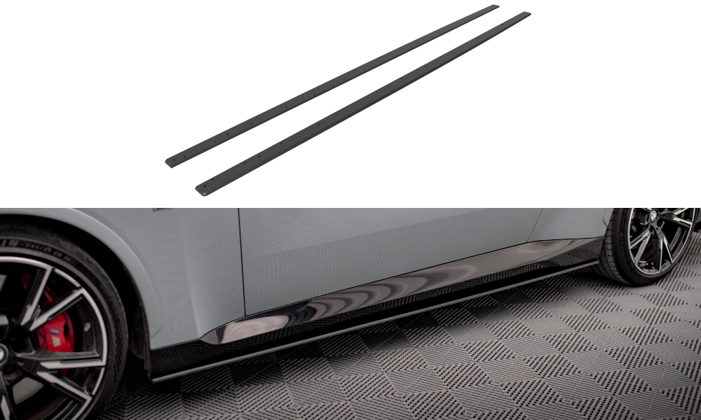 MAXTON DESIGN STREET PRO SIDE SKIRTS DIFFUSERS BMW 2 COUPE M-PACK / M240I G42