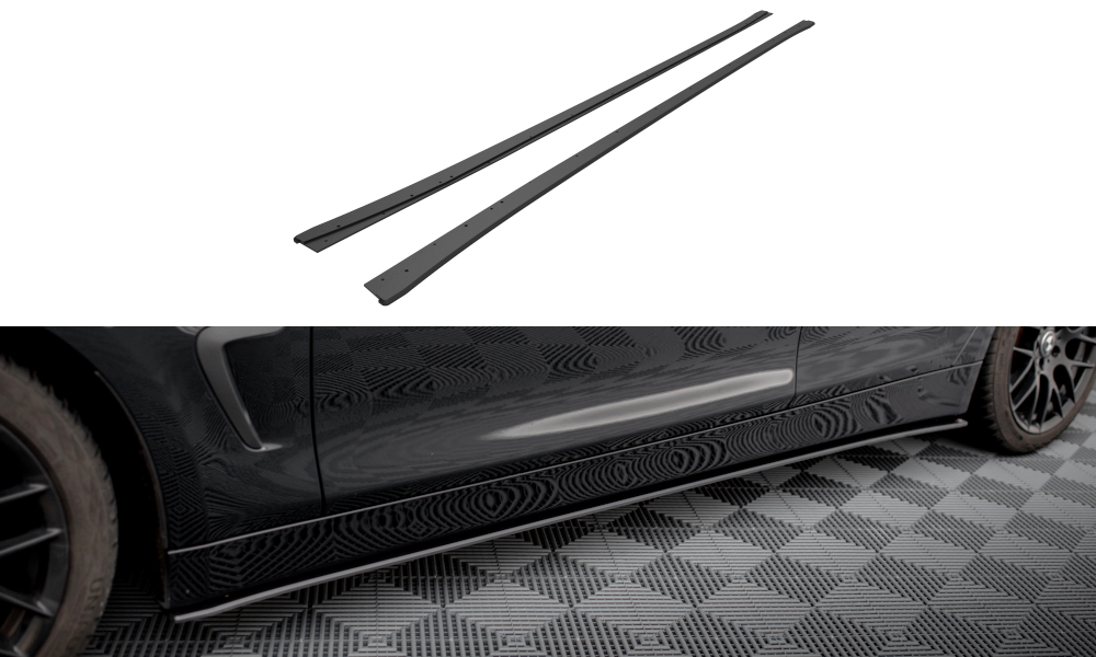 MAXTON DESIGN STREET PRO SIDE SKIRTS DIFFUSERS BMW 4 GRAN COUPE F36
