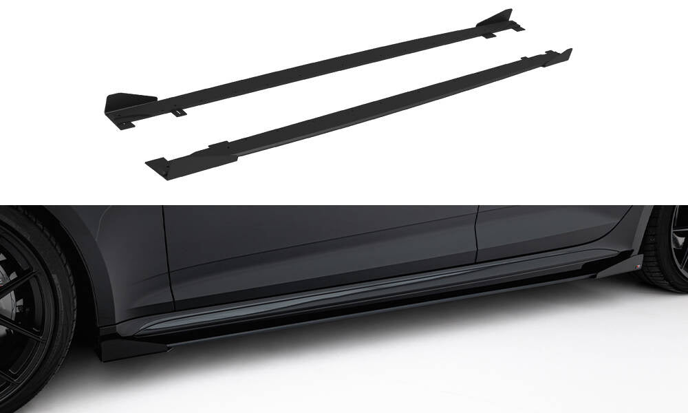 MAXTON DESIGN Street Pro Side Skirts Diffusers + Flaps Audi RS5 Sportback F5