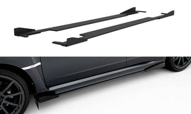 MAXTON DESIGN Street Pro Side Skirts Diffusers + Flaps Subaru Impreza WRX STI Mk3 Facelift