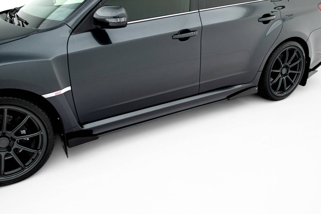 MAXTON DESIGN Street Pro Side Skirts Diffusers + Flaps Subaru Impreza WRX STI Mk3 Facelift