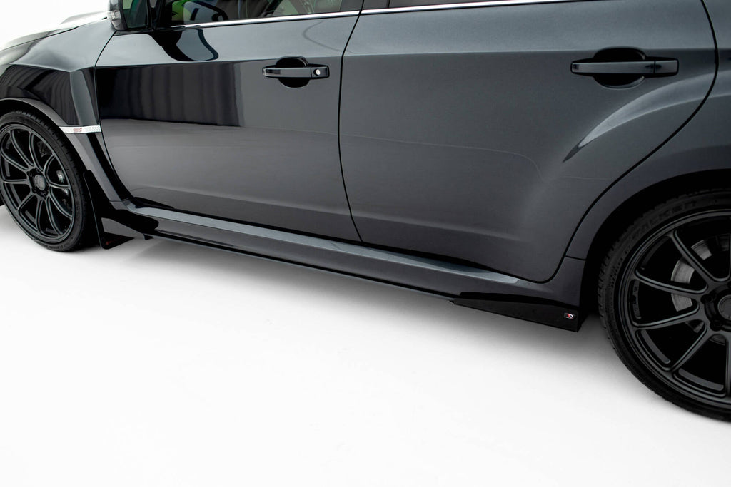 MAXTON DESIGN Street Pro Side Skirts Diffusers + Flaps Subaru Impreza WRX STI Mk3 Facelift