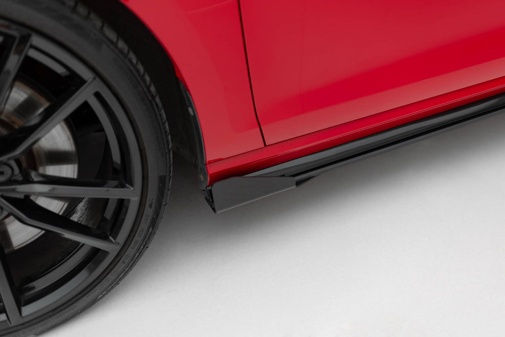 MAXTON DESIGN RACING DURABILITY SIDE SKIRTS DIFFUSERS + FLAPS VW GOLF 7 R FACELIFT