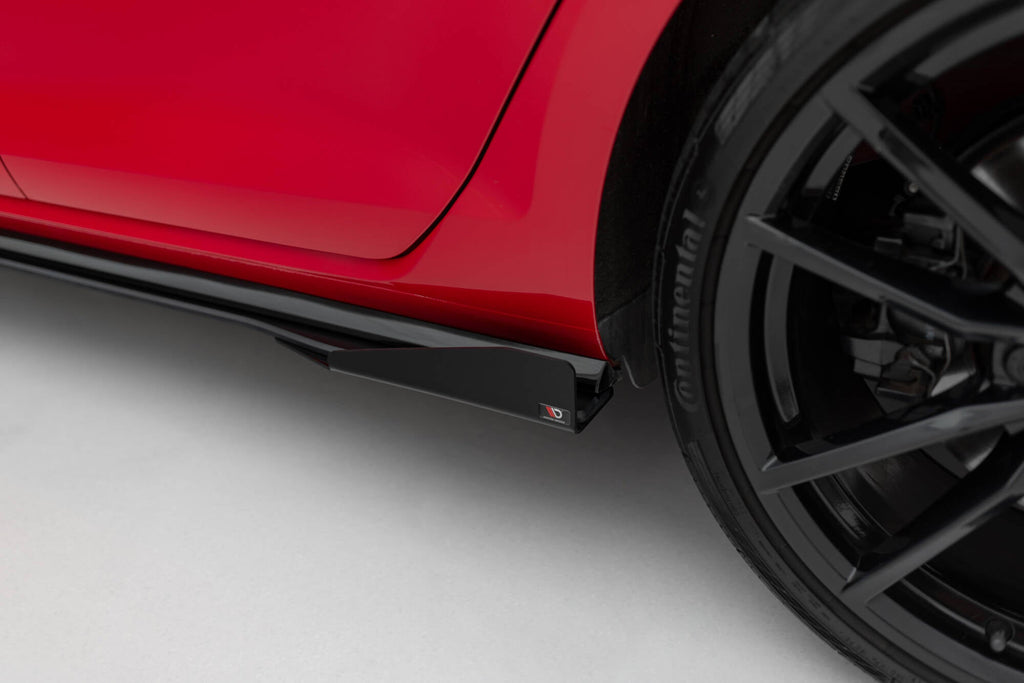 MAXTON DESIGN RACING DURABILITY SIDE SKIRTS DIFFUSERS + FLAPS VW GOLF 7 R FACELIFT