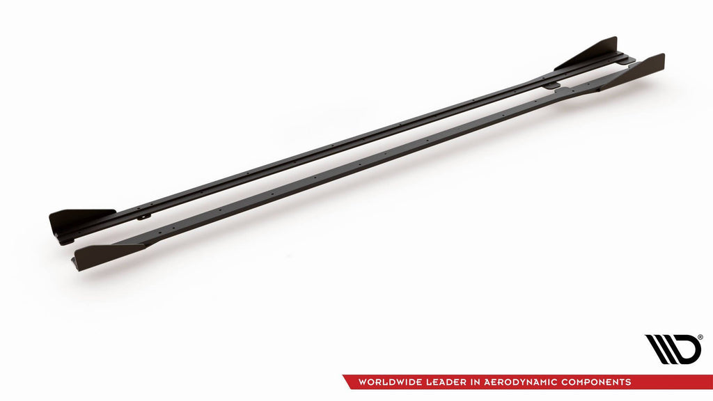 MAXTON DESIGN RACING DURABILITY SIDE SKIRTS DIFFUSERS + FLAPS VW GOLF 7 R FACELIFT