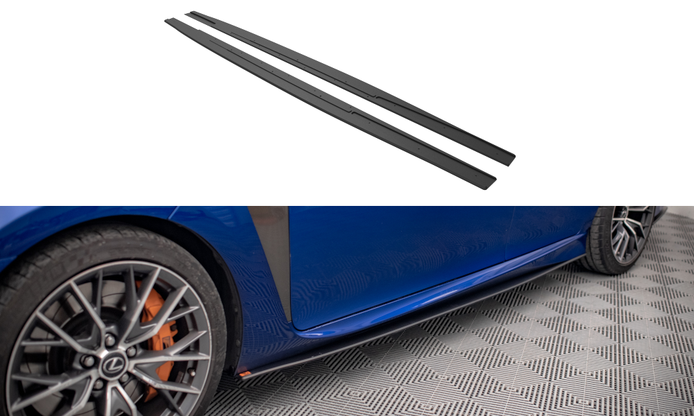 MAXTON DESIGN Street Pro Side Skirts Diffusers Lexus GS F Mk4 Facelift