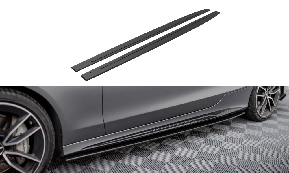 MAXTON DESIGN STREET PRO SIDE SKIRTS DIFFUSERS MERCEDES-AMG C43 COUPE C205 FACELIFT