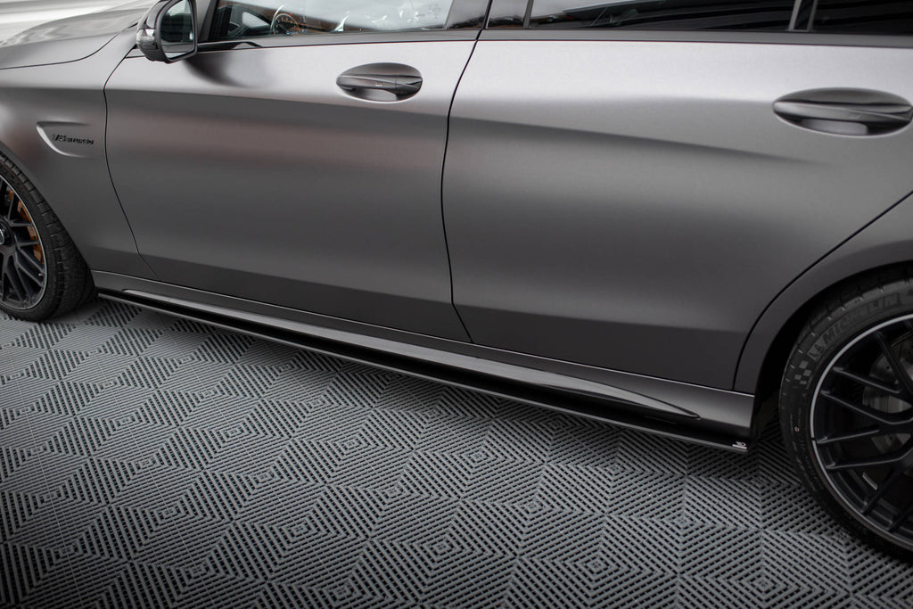 MAXTON DESIGN Street Pro Side Skirts Diffusers Mercedes-AMG C63 Sedan / Estate W205 Facelift