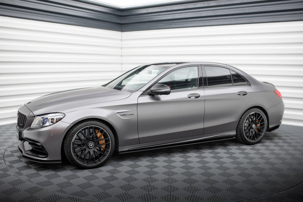 MAXTON DESIGN Street Pro Side Skirts Diffusers Mercedes-AMG C63 Sedan / Estate W205 Facelift