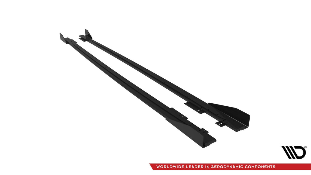 MAXTON DESIGN STREET PRO SIDE SKIRTS DIFFUSERS V.1 + FLAPS AUDI RS3 SEDAN 8V FACELIFT