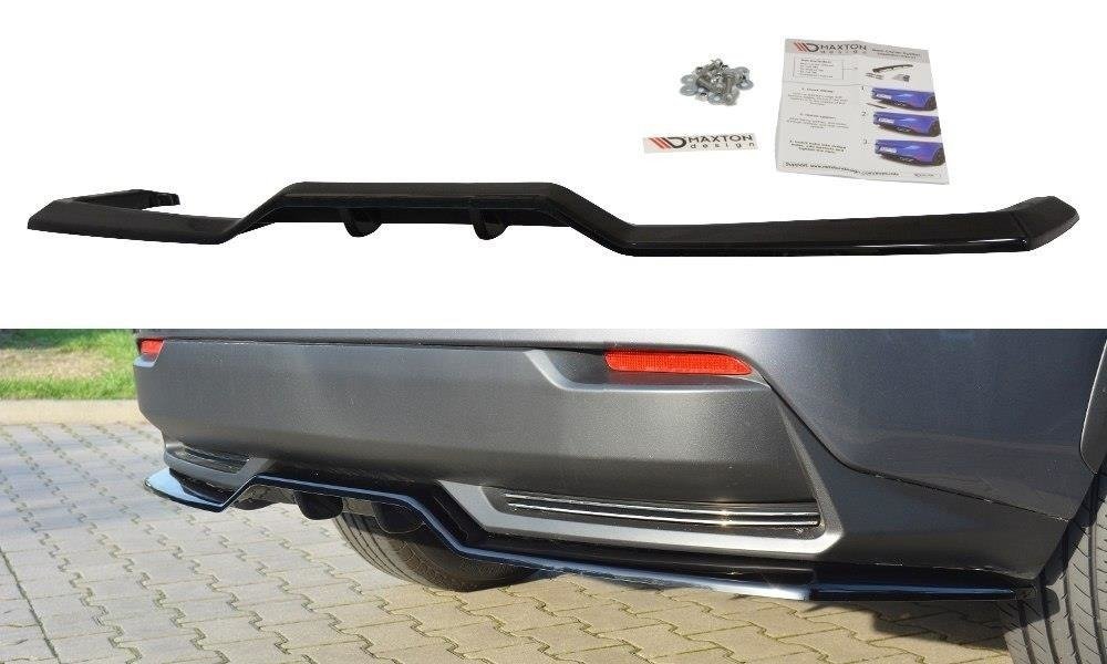 MAXTON DESIGN CENTRAL REAR SPLITTER LEXUS NX MK1 H (WITH VERTICAL BARS)