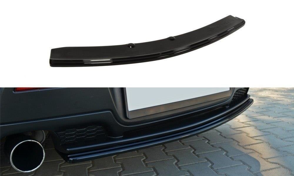 MAXTON DESIGN CENTRAL REAR SPLITTER MAZDA 3 MPS MK1 PREFACE (WITHOUT VERTICAL BARS)