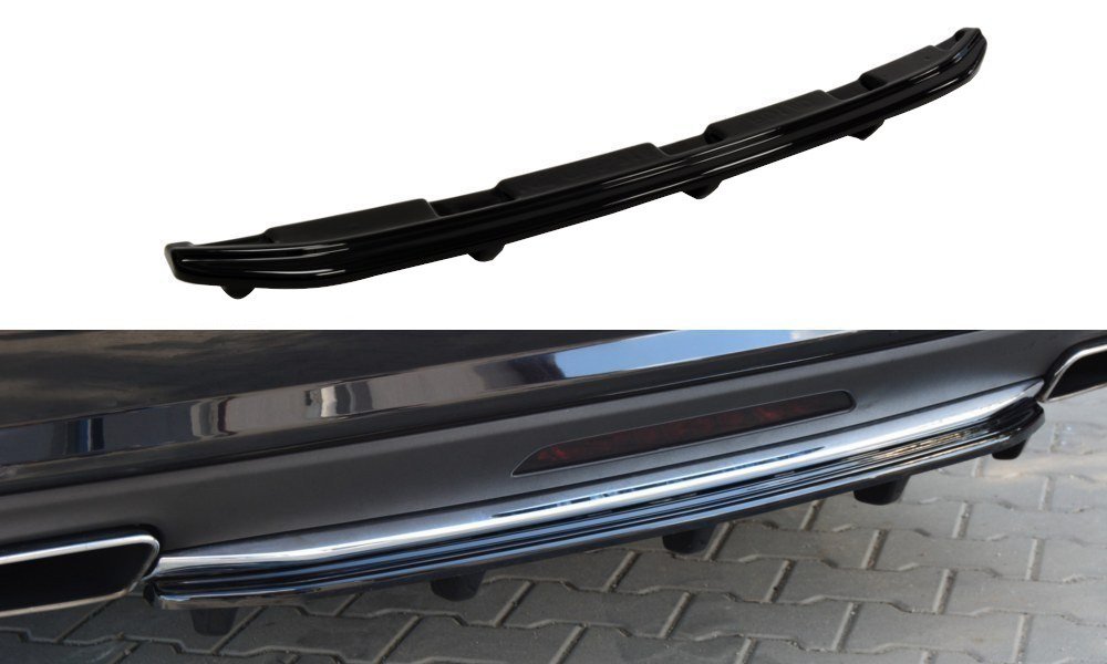 MAXTON DESIGN CENTRAL REAR SPLITTER MERCEDES CLS C218 (WITH A VERTICAL BAR) AMG LINE